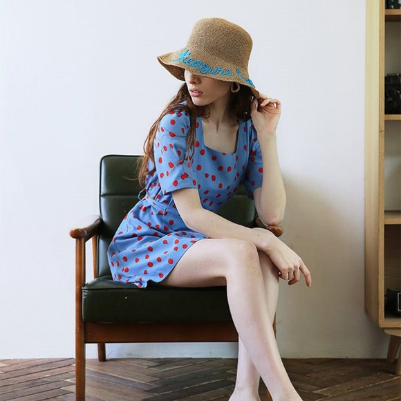 Salon De Yohn OS Red Polka Dot Dress - Picture 6 of 9